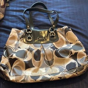 Coach satin purse